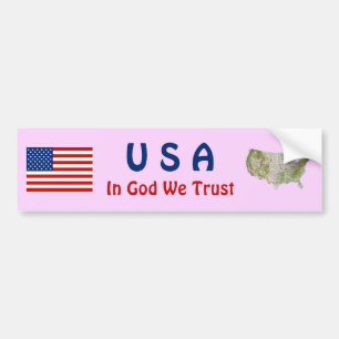 De Voiture Autocollant USA Drapeau et Carte