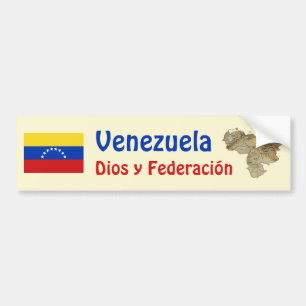 De Voiture Autocollant Venezuela Drapeau et Carte