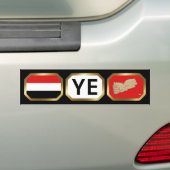 De Voiture Autocollant Yemen Drapeau Carte Code (En voiture)