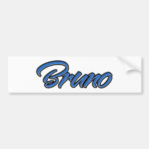 De Voiture Bruno Blue Autocollant