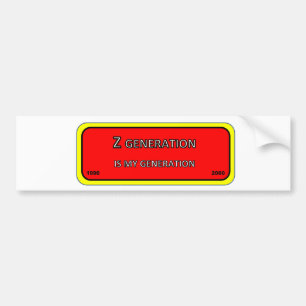 De Voiture Bumper/fenêtre autocollant génération Z
