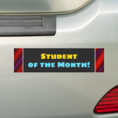 De Voiture "Étudiant attirant du mois !" Autocollant (En voiture)