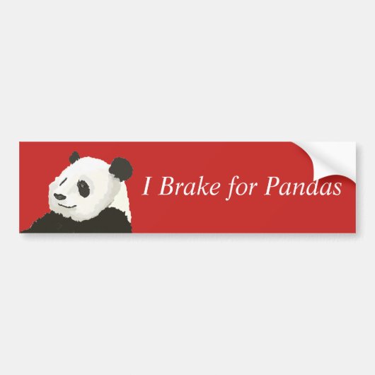 De Voiture Frein pour autocollant Pandas Bumper (Devant)