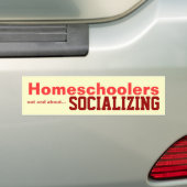 De Voiture Homeschoolers - autocollant ayant une vie sociale (En voiture)