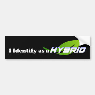 De Voiture Je m'identifie comme un autocollant HYBRID - pare-