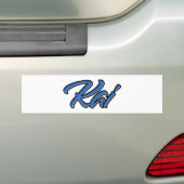 De Voiture Kai Nom bleu Autocollant (En voiture)
