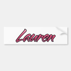 De Voiture Lauren Autocollant rose délavé
