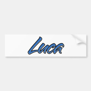 De Voiture Luca Nom bleu Autocollant Autocollant