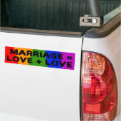 De Voiture Mariage = amour + Autocollant d'amour (Sur camion)
