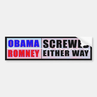 De Voiture Obama Romney - a vissé l'un ou l'autre autocollant