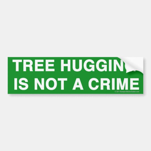 De Voiture Pro-Treehugging autocollant (Devant)