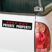 DE VOITURE PROPRIÉTÉ PRIVÉE DÉFENSE D'ENTRER AUTOCOLLANT BRIL (Sur camion)