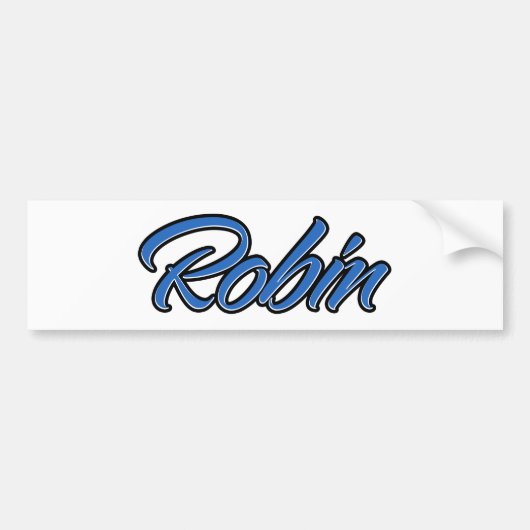 De Voiture Robin Blue Autocollant (Devant)