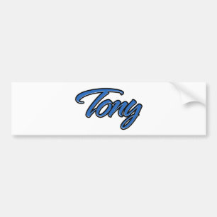 De Voiture Tony Blue Autocollant