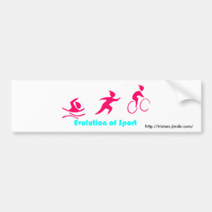 De Voiture Triathlon autocollant