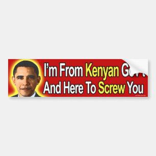 De Voiture Un autocollant anti-Obama "Je viens du gouvernemen