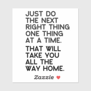 De volgende juiste ding vinyl Stickers