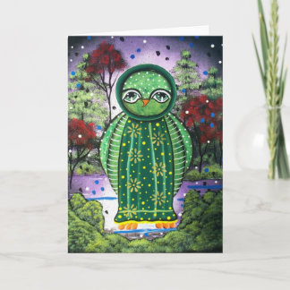 De VOLKS Capricieuze Nigh Uil van de KUNST BIJ Kaart