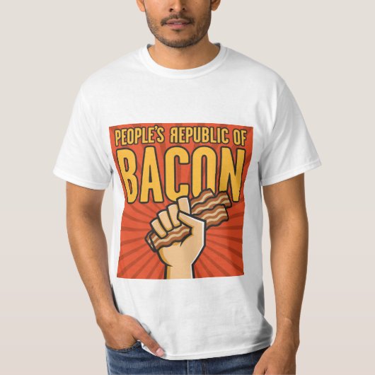 De Volksrepubliek Bacon T-shirt (Voorkant)