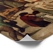 De volkstelling in Bethlehem, detail van de volkst Poster (Hoek)