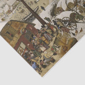 De volkstelling in Bethlehem (door Pieter Bruegel) Tissuepapier (Detail)