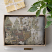 De volkstelling in Bethlehem (door Pieter Bruegel) Tissuepapier (Geschenk)