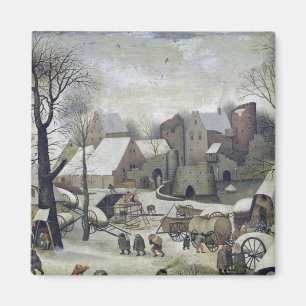 De volkstelling in Bethlehem Magneet