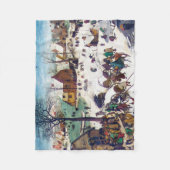 De volkstelling in Bethlehem, Pieter Bruegel Fleece Deken (Voorkant)