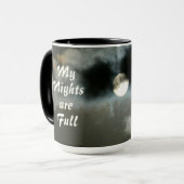 De volle maan van mijn nacht is de volledige nacht mok (Voorkant links)