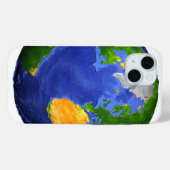 De volledige aarde toont topografische gegevens. Case-Mate iPhone case (Achterkant (horizontaal))