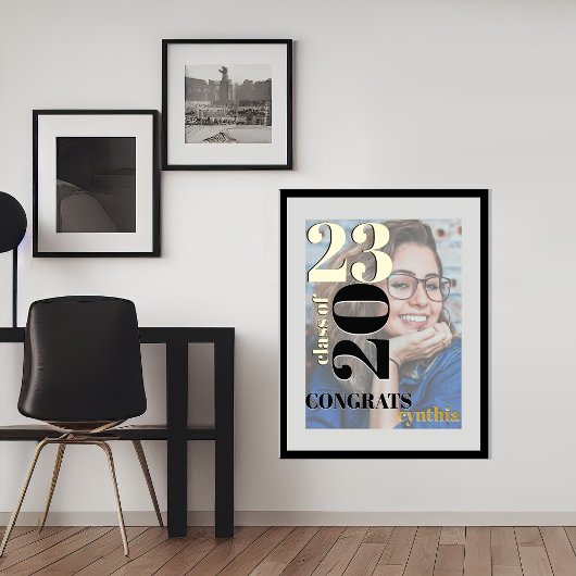 De volledige Prints van de Folie van het Afstudeer