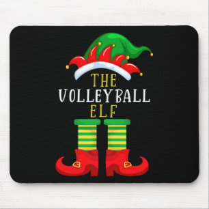 De volleyball Elf-kerstfamilie komt overeen Muismat