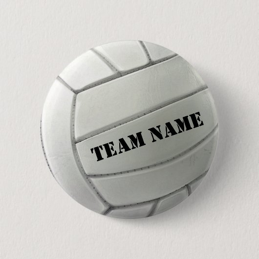 De volleybalnaam van uw team Button (Voorkant)