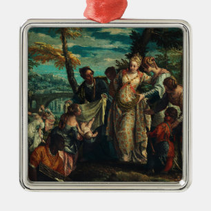 De vondst van Mozes door Veronese Fijne Kunst Metalen Ornament