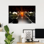 De vonk van een idee poster (Thuiskantoor)