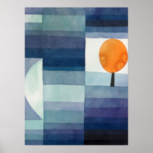 De Voorbode van de Herfst (1922) door Paul Klee Poster