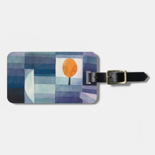 De voorbode van de herfst ,kubisme Beroemde Schild Bagagelabel