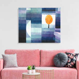 De voorbode van de herfst Paul Klee Canvas Afdruk