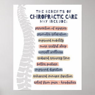 De voordelen van chiropractische zorg kunnen onder poster