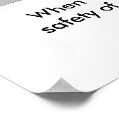 De voordelen van Veiligheid 2001 Poster (Hoek)