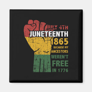De voorouders waren niet vrij in 1865, 4 juli magneet