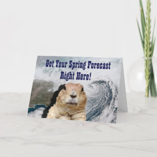 De Voorspelling van de Lente van Groundhog Kaart