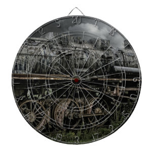 de voortbewegings spoorweg van het de treinspoor dartbord