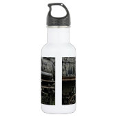 de voortbewegings spoorweg van het de treinspoor waterfles  (Achterkant)