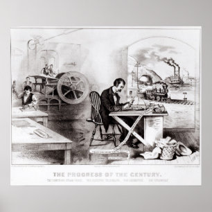 De voortgang van de eeuw poster