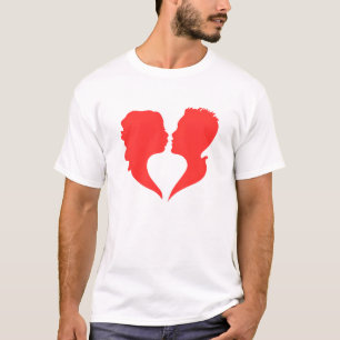 De vorm van liefde t-shirt