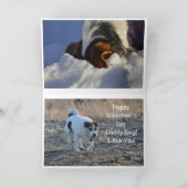 De vorm van Valentijn de Hond Feestdagen Kaart (Binnen)