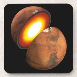 De vorming van rotsachtige lichamen in het zonnest bier onderzetter