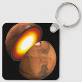 De vorming van rotsachtige lichamen in het zonnest sleutelhanger (Achterkant)