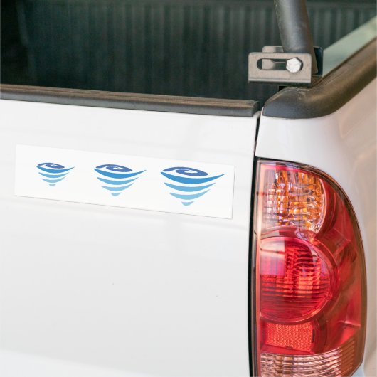 "De Vortex"-Bumpersticker Bumpersticker (Op Truck)